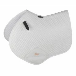 Arma Performance Suede Jumping Saddle Pads -Farm House Tack Sales Shop 5263 Shires Arma.Suede .Jumping.Saddlecloth White
