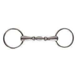 Korsteel Stainless Steel Oval Link Loose Ring Snaffle Bit