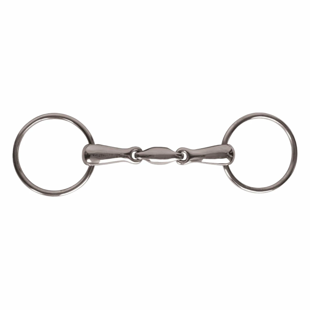 Korsteel Stainless Steel Oval Link Loose Ring Snaffle Bit 1 Korsteel Stainless Steel Oval Link Loose Ring Snaffle Bit