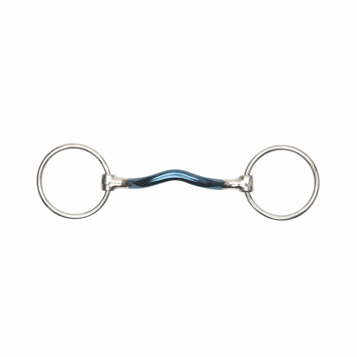Shires Blue Alloy Mullen Mouth Loose Ring Bit 1 Shires Blue Alloy Mullen Mouth Loose Ring Bit