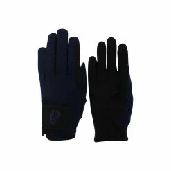 TuffRider Children's Performance Riding Gloves -Farm House Tack Sales Shop 9215 tf kids.perf .glvs navy front