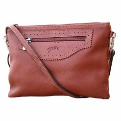 Penelope Emma Handbag -Farm House Tack Sales Shop 936203014 French.EQ Penelope Emma.Handbag Front.2 Brandy