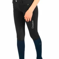 Samshield Women's Adele Metal Dots Knee Grip Breeches -Farm House Tack Sales Shop ADELE METAL DOTS KG TT black Detail