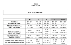 Allshot Oxair Equestrian Airbag Vest -Farm House Tack Sales Shop Allshot Oxair Sizechart