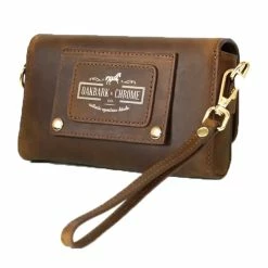 Oakbark & Chrome Rider Belt Bag 53 Oakbark & Chrome Rider Belt Bag -Farm House Tack Sales Shop BB BRI 002 Oak chrome riderbeltbag.brindle1