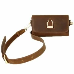 Oakbark & Chrome Rider Belt Bag 59 Oakbark & Chrome Rider Belt Bag -Farm House Tack Sales Shop BB BRI 002 Oak chrome riderbeltbag.brindle7