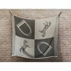Oakbark & Chrome Blanket Scarf 9 Oakbark & Chrome Blanket Scarf -Farm House Tack Sales Shop BS LAT 001 Oakbark.Chrome Blanket.Scarf Piebald