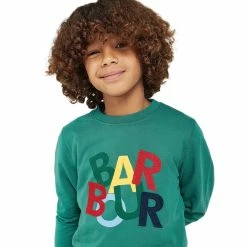 Barbour Boys Dixon Sweat -Farm House Tack Sales Shop Barbour Childrens.Dixon .Sweatshirt Vine.Green COL0039GN37 03