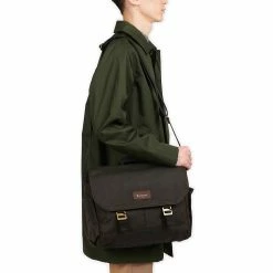 Barbour Essential Wax Messenger Bag -Farm House Tack Sales Shop Barbour Essential.Wax.Messenger.Bag Olive UBA0573OL71 01