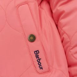 Barbour Girl's Reversible Apia Quilted Jacket -Farm House Tack Sales Shop Barbour Girls.Reversible.Coraline.Quilted.Jacket Pink.Punch Retro.Floral GQU0121PI17 09