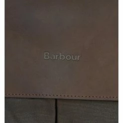 Barbour Wax Leather Briefcase -Farm House Tack Sales Shop Barbour Wax.Leathe.Briefcase Olive Logo
