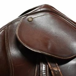 Bates Caprilli 16 1/2" Used Close Contact Saddle -Farm House Tack Sales Shop C1219 Bates Caprilli 16.5in Med Xchangeable Reg Brwn 03