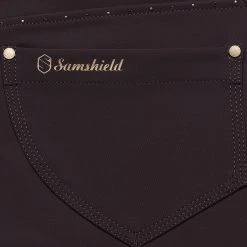 Samshield Women's Castille Knee Grip Breeches 7 Samshield Women's Castille Knee Grip Breeches -Farm House Tack Sales Shop CASTILLE AUBERGINE 03