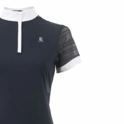 Cavallo Women's Fatou Competition Shirt 12 Cavallo Women's Fatou Competition Shirt -Farm House Tack Sales Shop Cavallo Fatou.Competition.Shirt Dark.Blue A004399 V 8Q 02