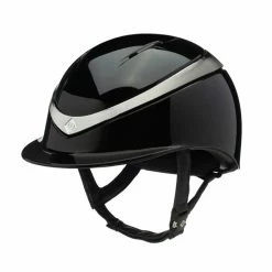 Charles Owen Halo With MIPS - Custom Helmet -Farm House Tack Sales Shop Charles.Owen Halo Black.Gloss .Platinum