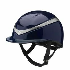 Charles Owen Halo With MIPS - Custom Helmet -Farm House Tack Sales Shop Charles.Owen Halo Midnight.Gloss .Platinum