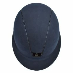 Samshield Custom Miss Shield Blue Alcantara Helmet -Farm House Tack Sales Shop Custom Samshield Miss.Shield Helmet Suede Navy 01