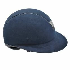 Samshield Custom Miss Shield Blue Alcantara Helmet -Farm House Tack Sales Shop Custom Samshield Miss.Shield Helmet Suede Navy 02