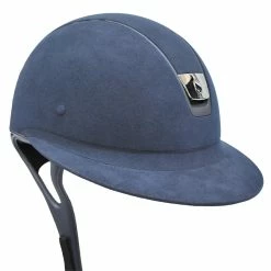 Samshield Custom Miss Shield Blue Alcantara Helmet -Farm House Tack Sales Shop Custom Samshield Miss.Shield Helmet Suede Navy 12