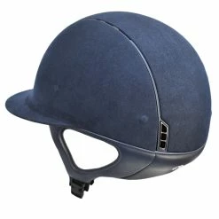 Samshield Custom Miss Shield Blue Alcantara Helmet -Farm House Tack Sales Shop Custom Samshield Miss.Shield Helmet Suede Navy 18