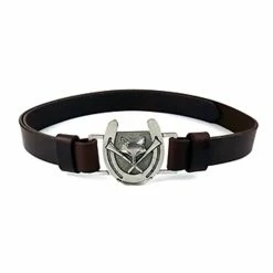Loriece Fox Hunt Horse Belt -Farm House Tack Sales Shop Designs.By .Loriece AB06 BRN Fox.Hunt .Horse .Belt 00
