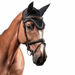 Equiline Rio Ear Bonnet With Rhinestone Trim -Farm House Tack Sales Shop E01070 EQline RIO.Ear .Bonnet.Rhinestone.Trim IRL