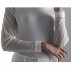 EGO 7 Women's Rita Long Sleeve Show Shirt -Farm House Tack Sales Shop EGO7 Rita LS Show Shirt ML White 47351.1585696131.1280.1280