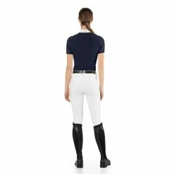 EGO 7 Women's Teresa Short Sleeve Show Shirt -Farm House Tack Sales Shop EGO7 Teresa.SS Navy Back