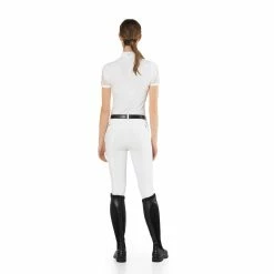 EGO 7 Women's Teresa Short Sleeve Show Shirt -Farm House Tack Sales Shop EGO7 Teresa.SS White Back