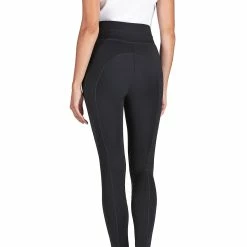 Equiline Women's Cerink Knee Grip Riding Leggings 7 Equiline Women's Cerink Knee Grip Riding Leggings -Farm House Tack Sales Shop EQLine ES123 N09050 006 Black Back