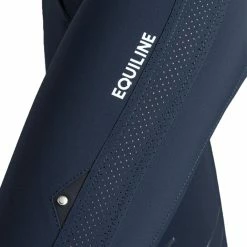 Equiline Women's Ciannekh High Waisted B-Move Light Knee Grip Breech -Farm House Tack Sales Shop ES123 N09036 CianneKH Blue Logo