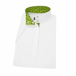 Essex Classics Ladies "Turtles" Talent Yarn Straight Collar Short Sleeve Show Shirt -Farm House Tack Sales Shop ESS27W3 00