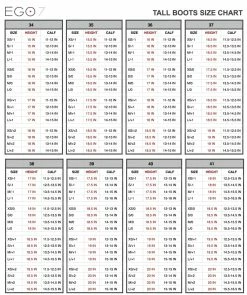 EGO7 Aries Dress Boots -Farm House Tack Sales Shop Ego7 sizechart US 15878f76 4740 496f b7dc 067da6d2acec