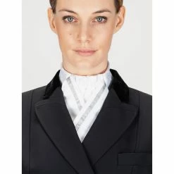 Equiline Cloe Stock Tie With Silver Ribbon