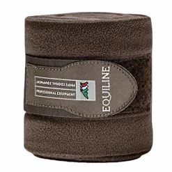 Equiline Polo Fleece Bandage Set -Farm House Tack Sales Shop Equiline Polo.Fleece.Bandages Set.of .4 Brown 121md04000012