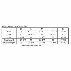 Essex Classics Ladies "Turtles" Talent Yarn Straight Collar Short Sleeve Show Shirt -Farm House Tack Sales Shop EssexSizeChart 461c1054 1447 408a 9a52 23f9f1b5cc44