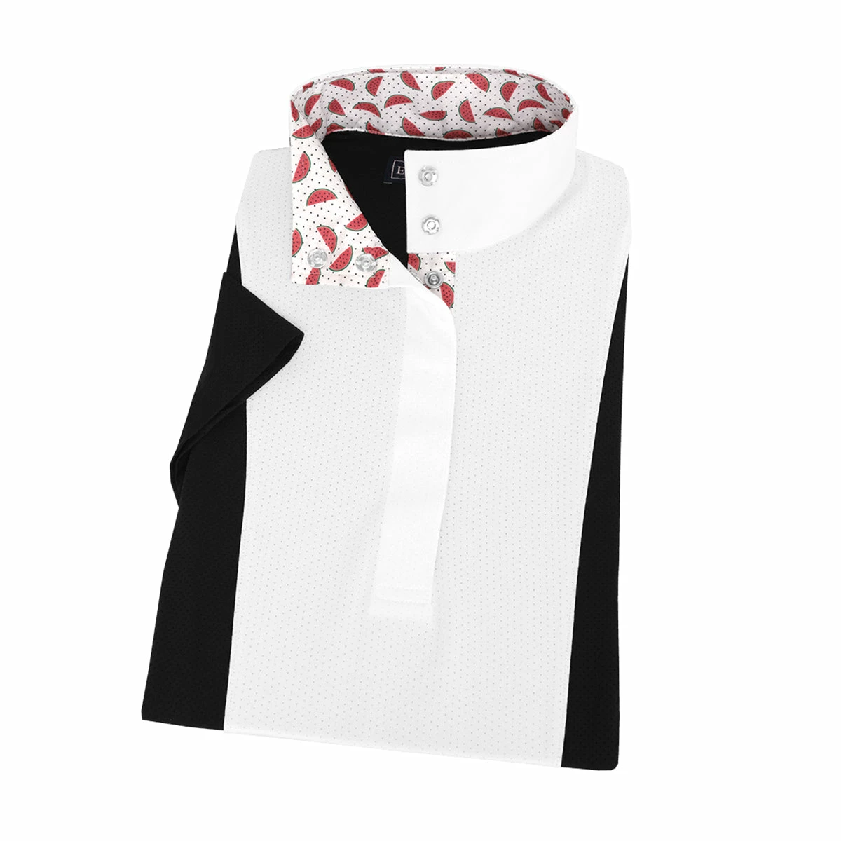 Essex Classics Ladies "Watermelon" Luna Black Performance Short Sleeve Show Shirt 1 Essex Classics Ladies "Watermelon" Luna Black Performance Short Sleeve Show Shirt