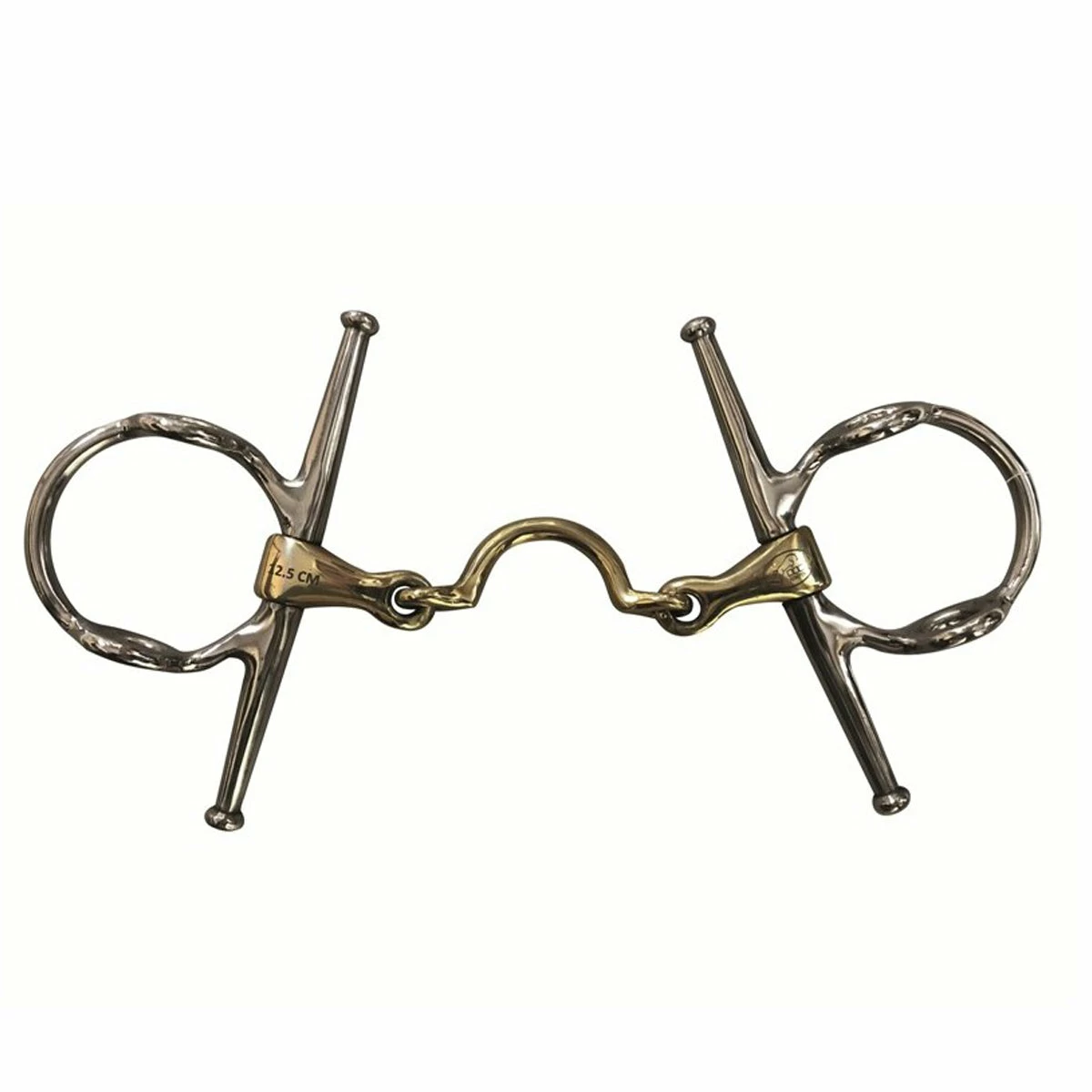 Jump'in High Port Jointed Full Cheek Gag Bit 1 Jump'in High Port Jointed Full Cheek Gag Bit