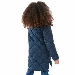 Barbour Girl's Sandyford Quilt Jacket -Farm House Tack Sales Shop GQU0113NY71 Barbour Girls.Sandyford.Quilted.Jacket Navy Back