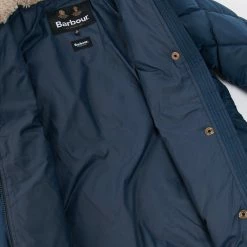 Barbour Girl's Sandyford Quilt Jacket -Farm House Tack Sales Shop GQU0113NY71 Barbour Girls.Sandyford.Quilted.Jacket Navy Inside