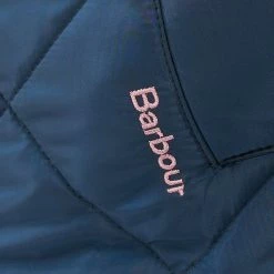 Barbour Girl's Sandyford Quilt Jacket -Farm House Tack Sales Shop GQU0113NY71 Barbour Girls.Sandyford.Quilted.Jacket Navy Logo