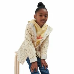 Barbour Girl's Printed Maar Showerproof Poncho 18 Barbour Girl's Printed Maar Showerproof Poncho -Farm House Tack Sales Shop GSP0009OR12 01front model