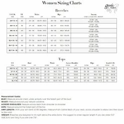 Goode Rider Women's Cargo Jean Knee Patch Breech -Farm House Tack Sales Shop Good.Rider Size.Chart 63452e48 e1c2 4aee 8b36 1e7625d1bb8b