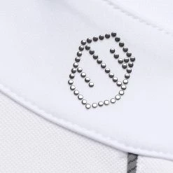 Samshield Women's Harper Show Shirt -Farm House Tack Sales Shop HAPPER WHITE GREY 03