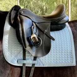 Halter Ego European Cotton Saddle Pad -Farm House Tack Sales Shop HEgo DRSGPAD Lt Blu HalterEgo European.Cotton.Dressage.Saddle.Pad Light.Blue