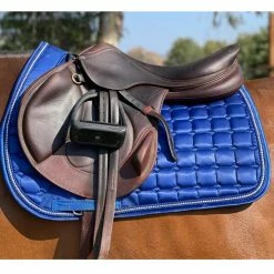 Halter Ego Satin Classic Saddle Pad -Farm House Tack Sales Shop HEgo RYLBL JMP HalterEgo Satin.Classic.Quilted.Saddle.Pad .Jump Royal.Blue