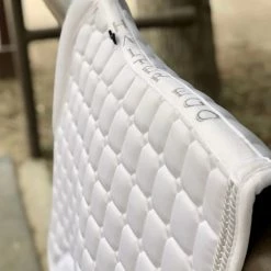 Halter Ego Satin Classic Saddle Pad -Farm House Tack Sales Shop HEgo WHT DRSG HalterEgo Satin.Classic.Quilted.Saddle.Pad .Dressage White LS2