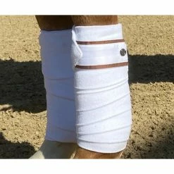 Halter Ego Fleece Bandages 6 Halter Ego Fleece Bandages -Farm House Tack Sales Shop HEgo WWHTRST BNDG WHTRST HalterEgo.Fleece.Bandages White.Rust