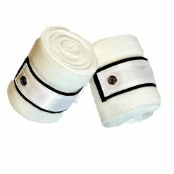 Halter Ego Fleece Bandages 7 Halter Ego Fleece Bandages -Farm House Tack Sales Shop HEgo WWHTRST BNDG WHTTUX HalterEgo.Fleece.Bandages White.Tuxedo
