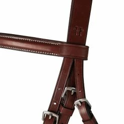 Huntley Equestrian Classic Fancy Stitched Hunter Bridle With Reins -Farm House Tack Sales Shop Huntley.Equestrian Classic.Fancy .Stitched.Bridle.With .Reins Brown Detail.1